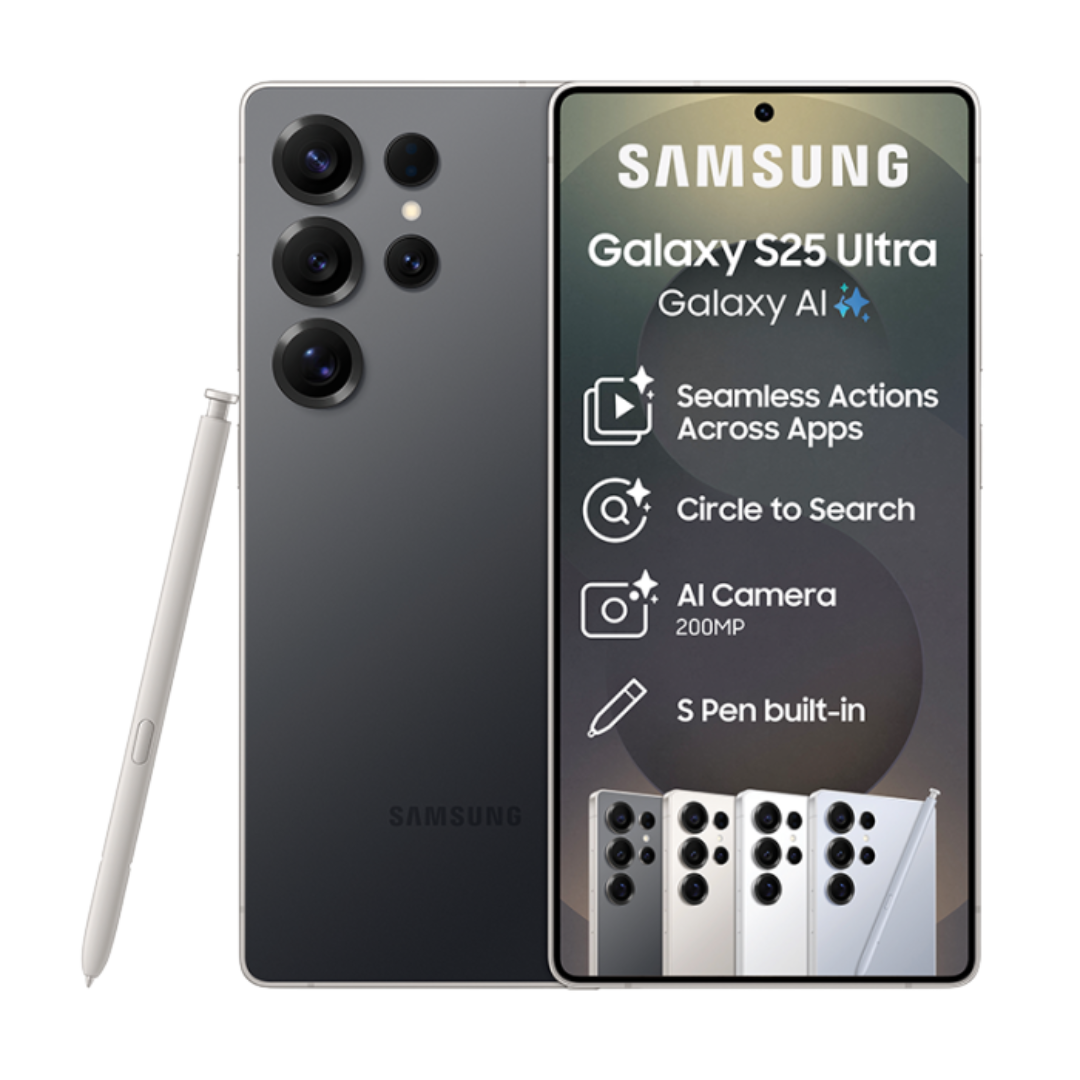 Samsung Galaxy S25 Ultra Titanium Black 256GB 12GB RAM front view